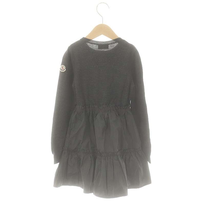 モンクレール MONCLER ドッキングニットワンピース 長袖 ミモレ ロング