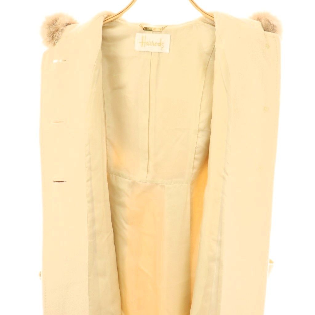 ハロッズ Harrods アンゴラ混フォックスファーコート アウター 1