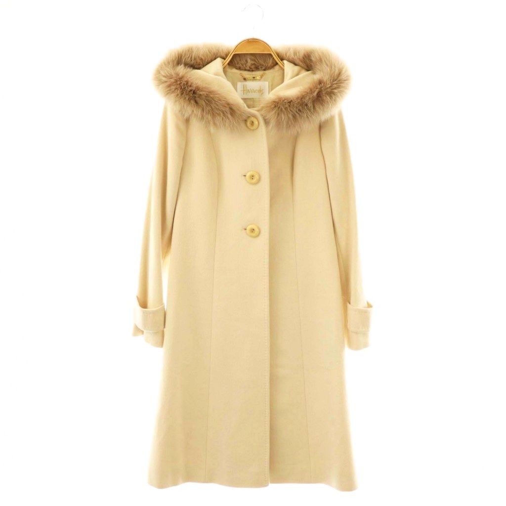 ハロッズ Harrods アンゴラ混フォックスファーコート アウター 1