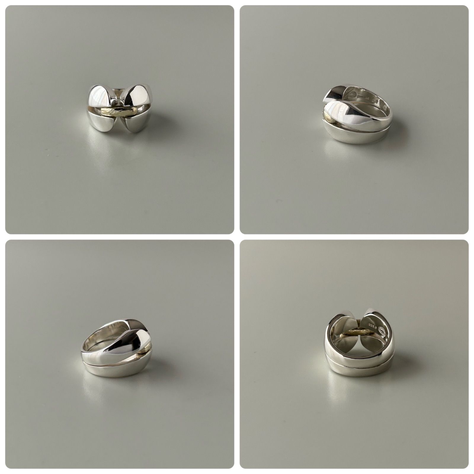 ジョージジェンセン リング 指輪 コンビ 311 AG925 約8.5～9号の間