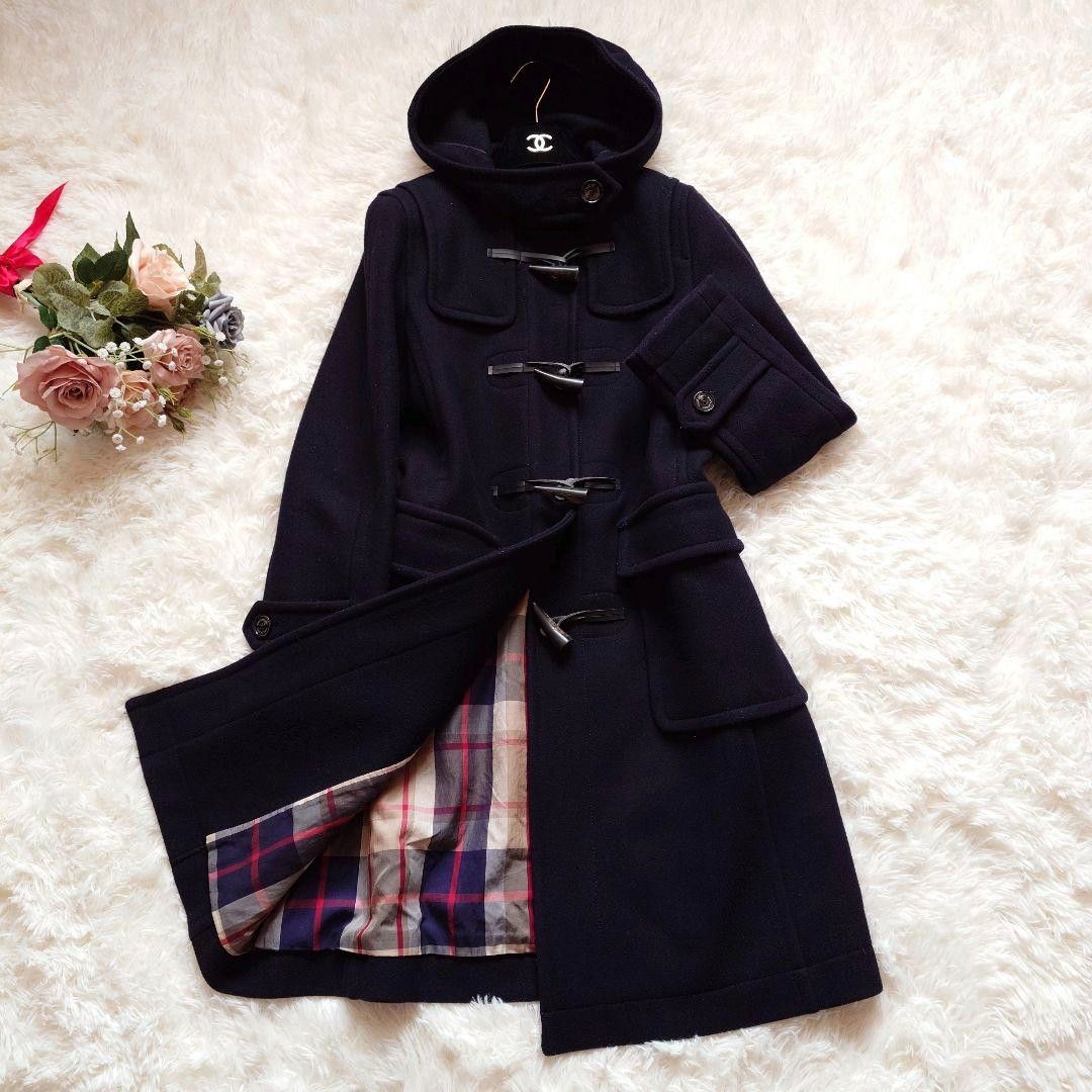 美品⭐︎マッキントッシュフィロソフィー ダッフルコート ウール チェック柄 36 マッキントッシュ フィロソフィー MACKINTOSH PHILOSOPHY チェック柄