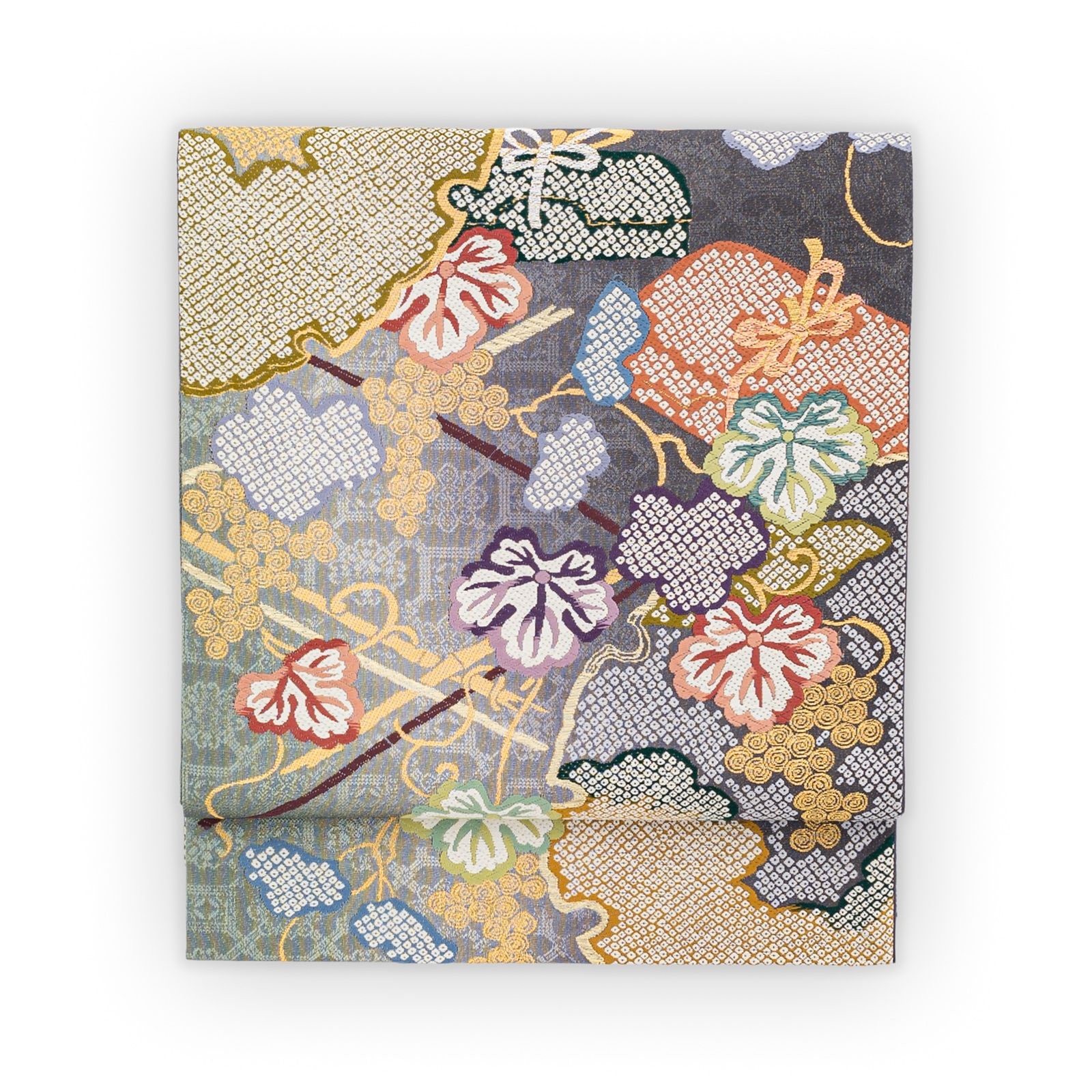 袋帯○雪輪に葡萄 - メルカリ