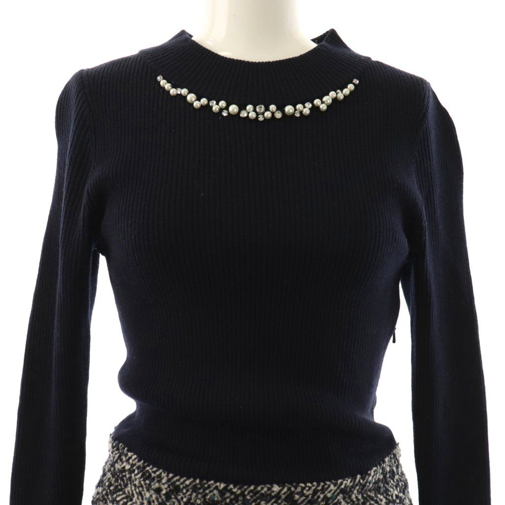 ブルーレーベルクレストブリッジ BLUE LABEL CRESTBRIDGE リブニット