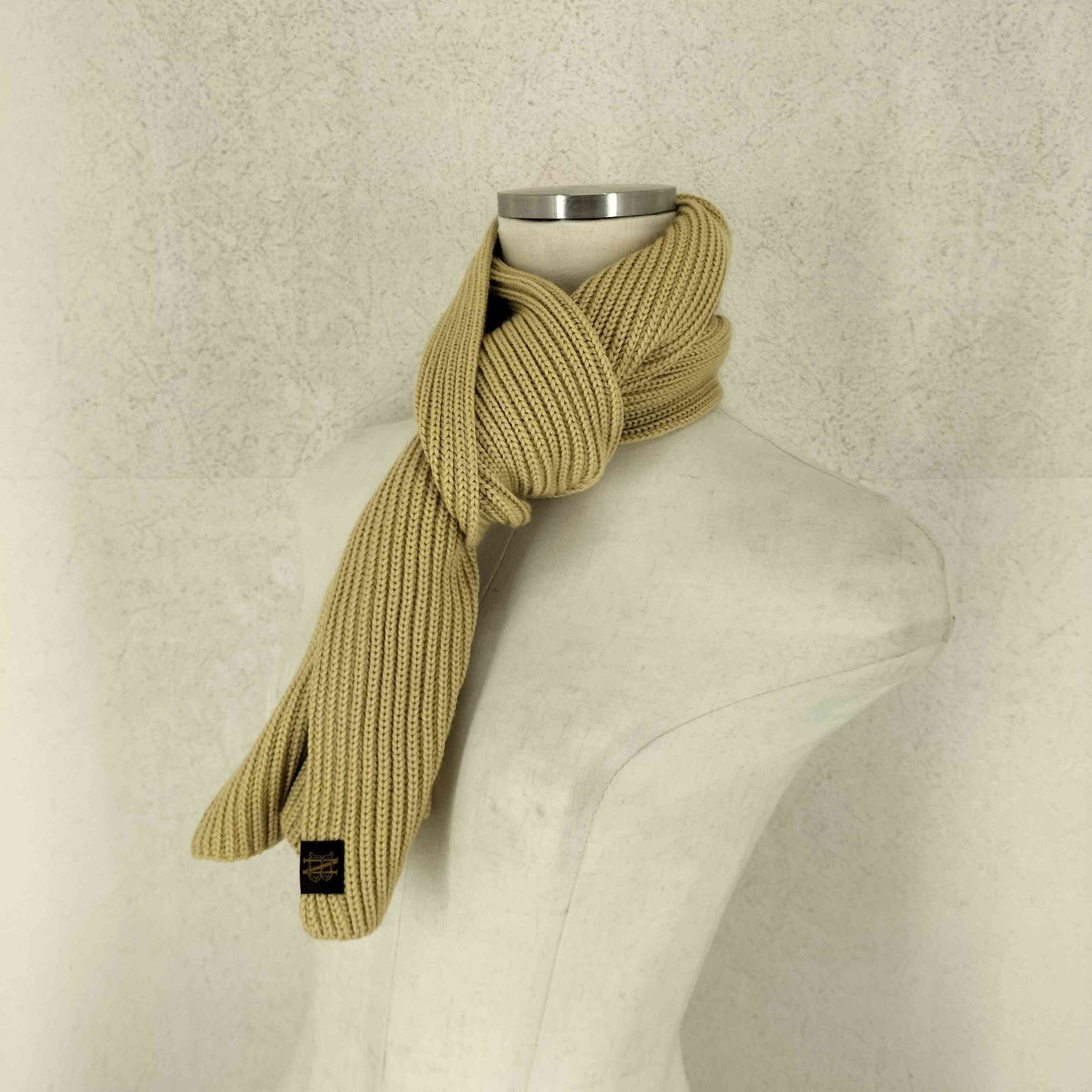 バトナー BATONER SOLID WOOL MUFFLER ソリッドウールマフラー メンズ