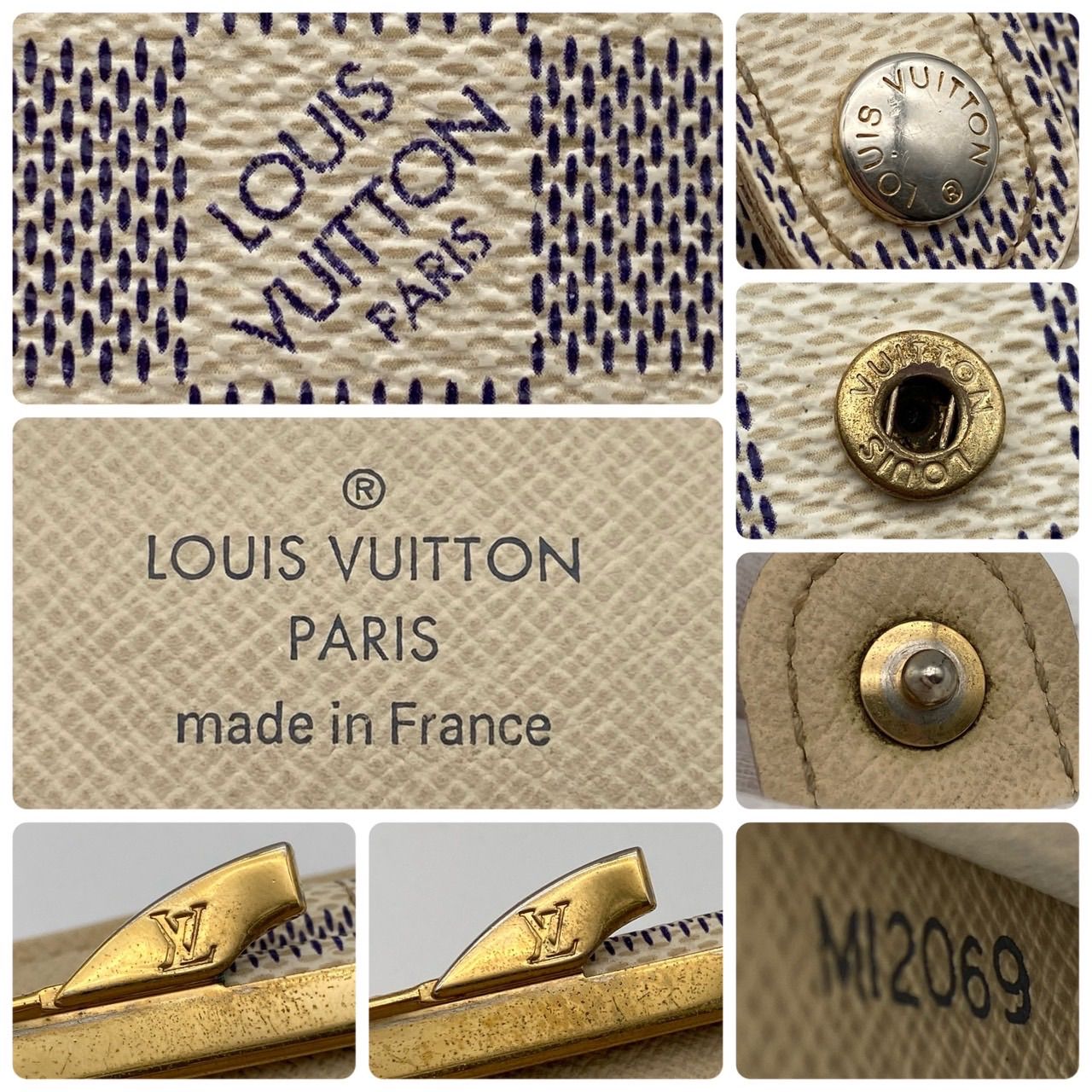 ルイヴィトン ダミエ アズール ヴィエノワ 二つ折り財布 コンパクト