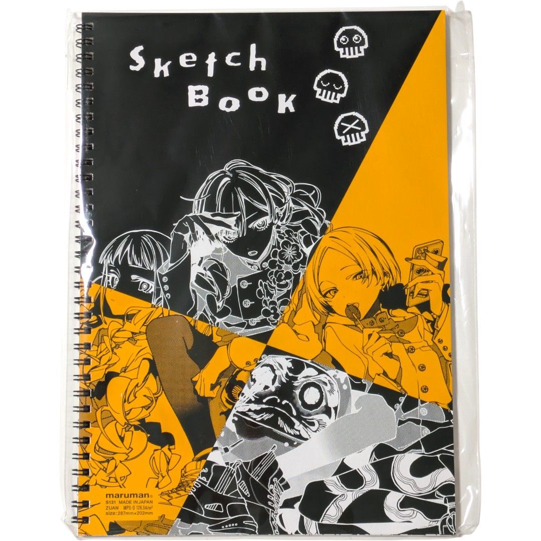 送料無料 24時間以内発送 新品 マルマンスケッチブック 線画付き 望月