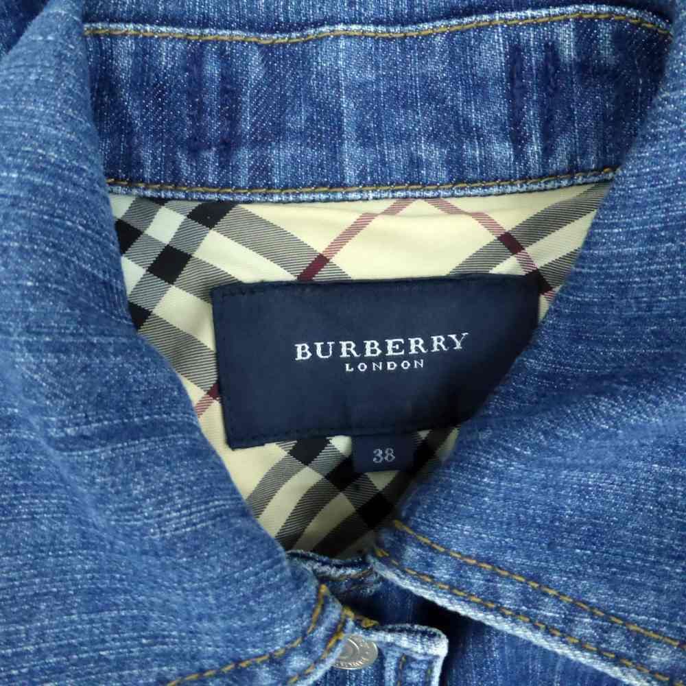 バーバリー BURBERRY デニムジャケット Gジャン ジージャン ミドル丈