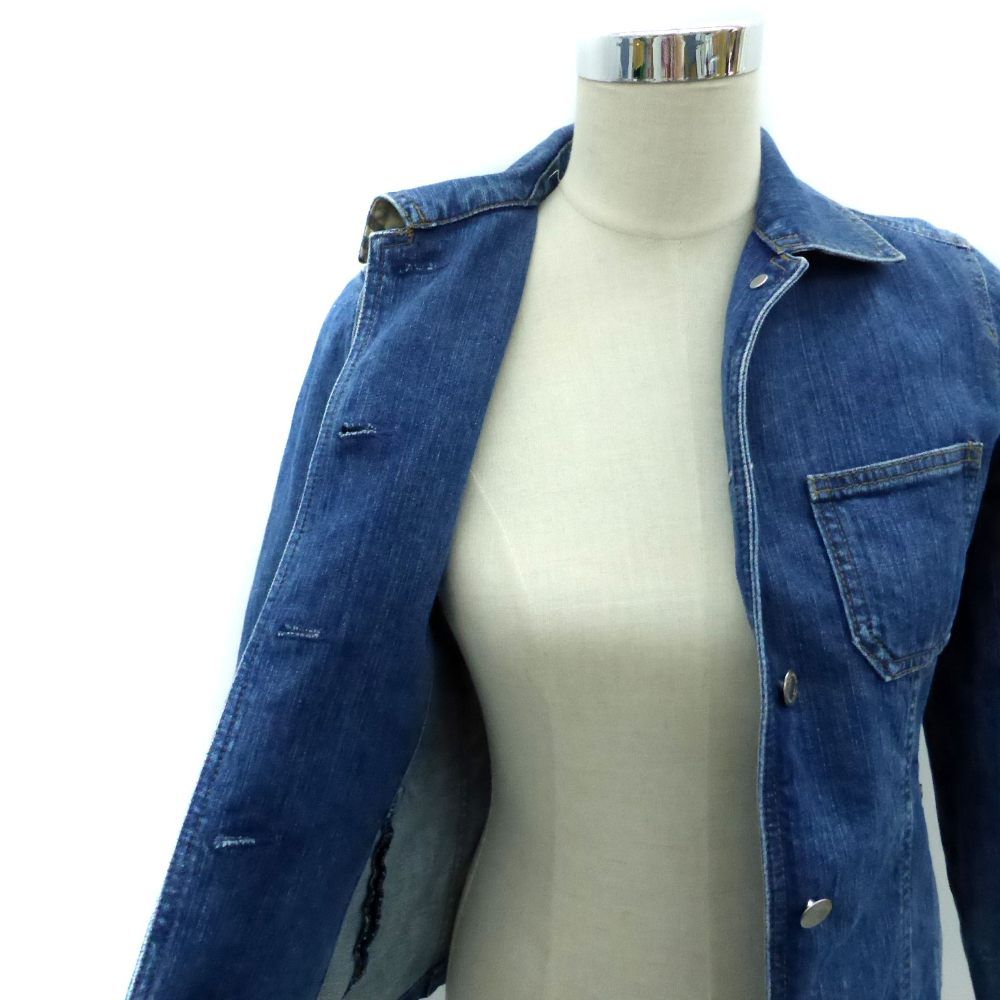バーバリー BURBERRY デニムジャケット Gジャン ジージャン ミドル丈
