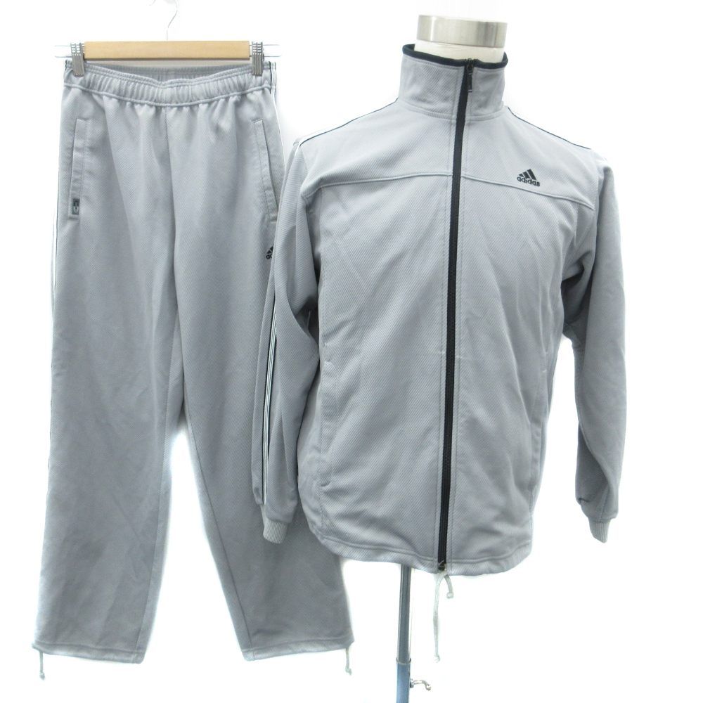 adidas グレー ジャージ上下セット アディダス adidas スポーツウェア ジャージ セットアップ 上下 S