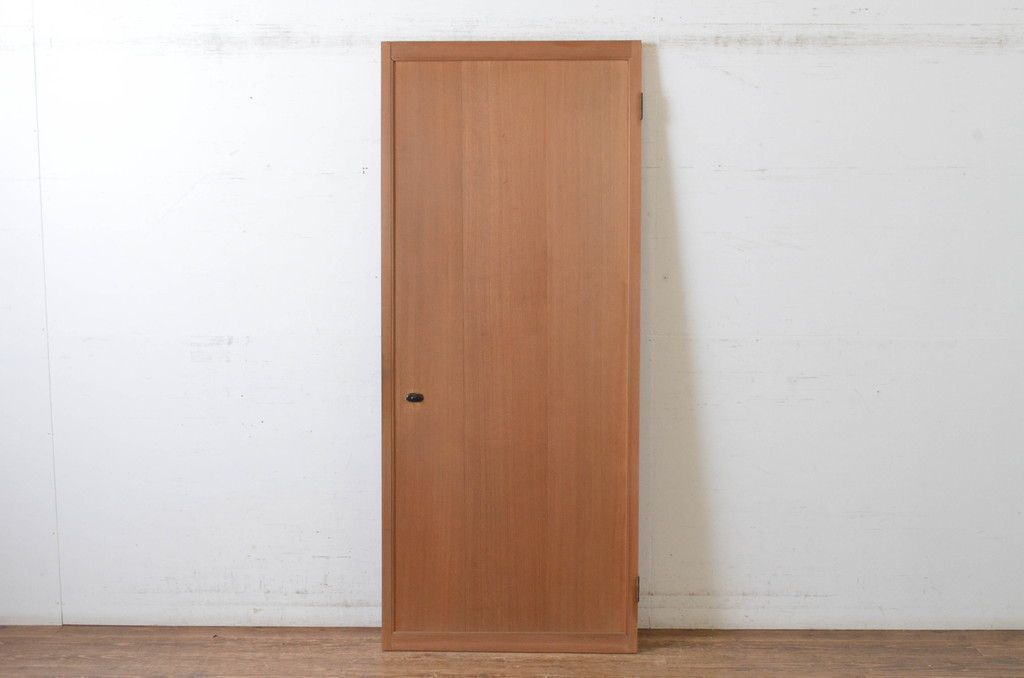 現状販売 扉 木製扉 アンティーク建具 黒檀のつまみ付き 柾目 ドア 4～7営業日前後で発送 修理加工希望の方3ヶ月程で発送 R-065475