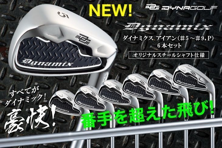 ☆超爆安6本セット☆ ダイナゴルフ ダイナミクス アイアン スチール