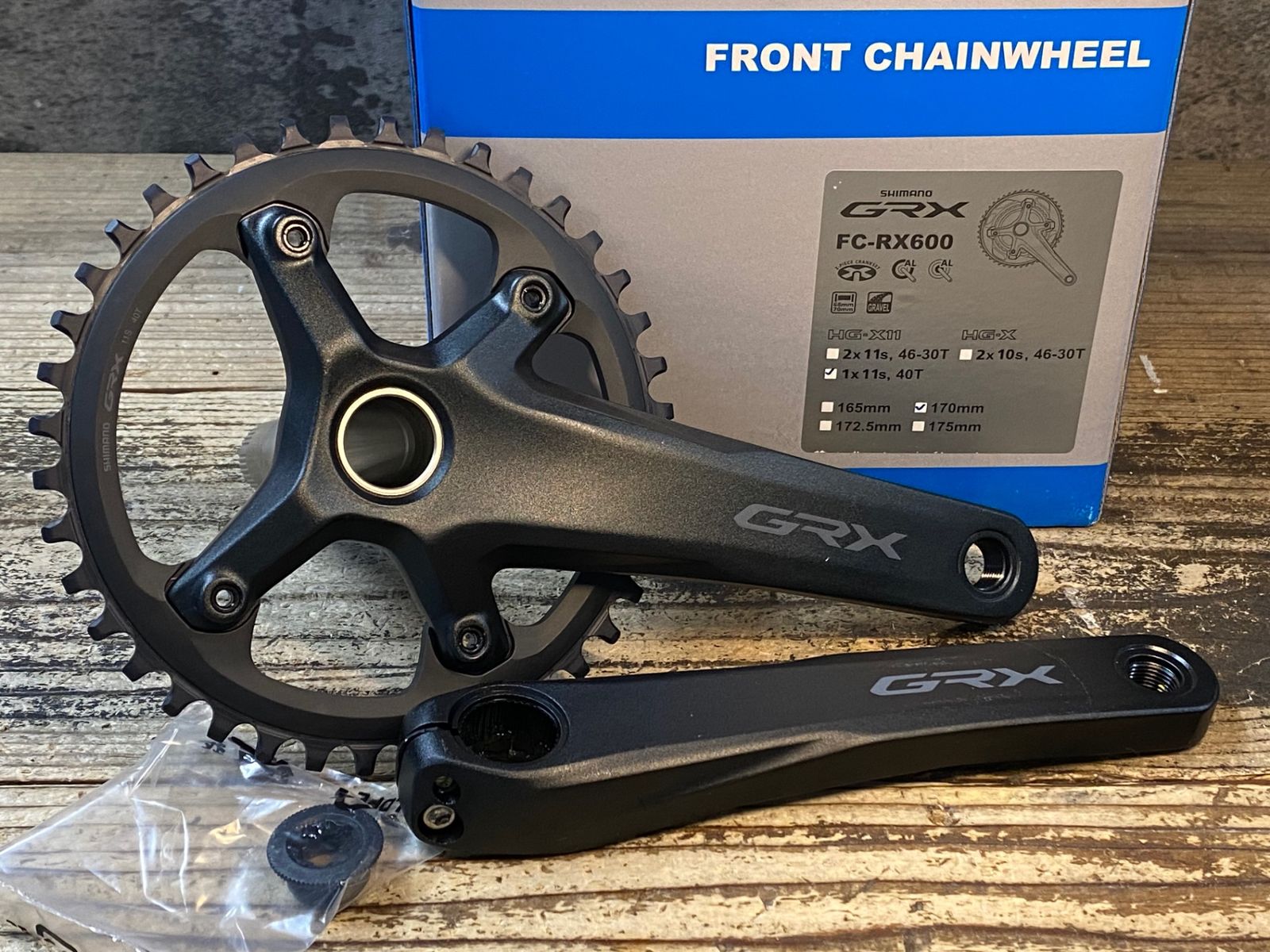 JR649 シマノ SHIMANO GRX FC-RX600 クランクセット 40T 11S 170mm