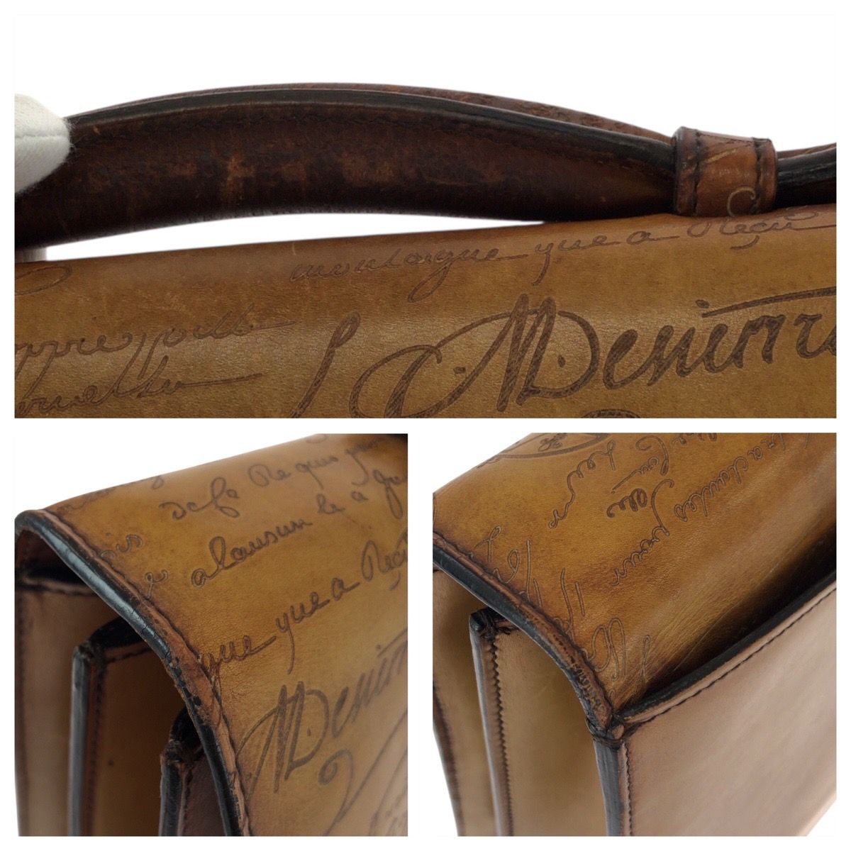 Berluti ベルルッティ カリグラフィ エクリトワール ブラウン キャメル