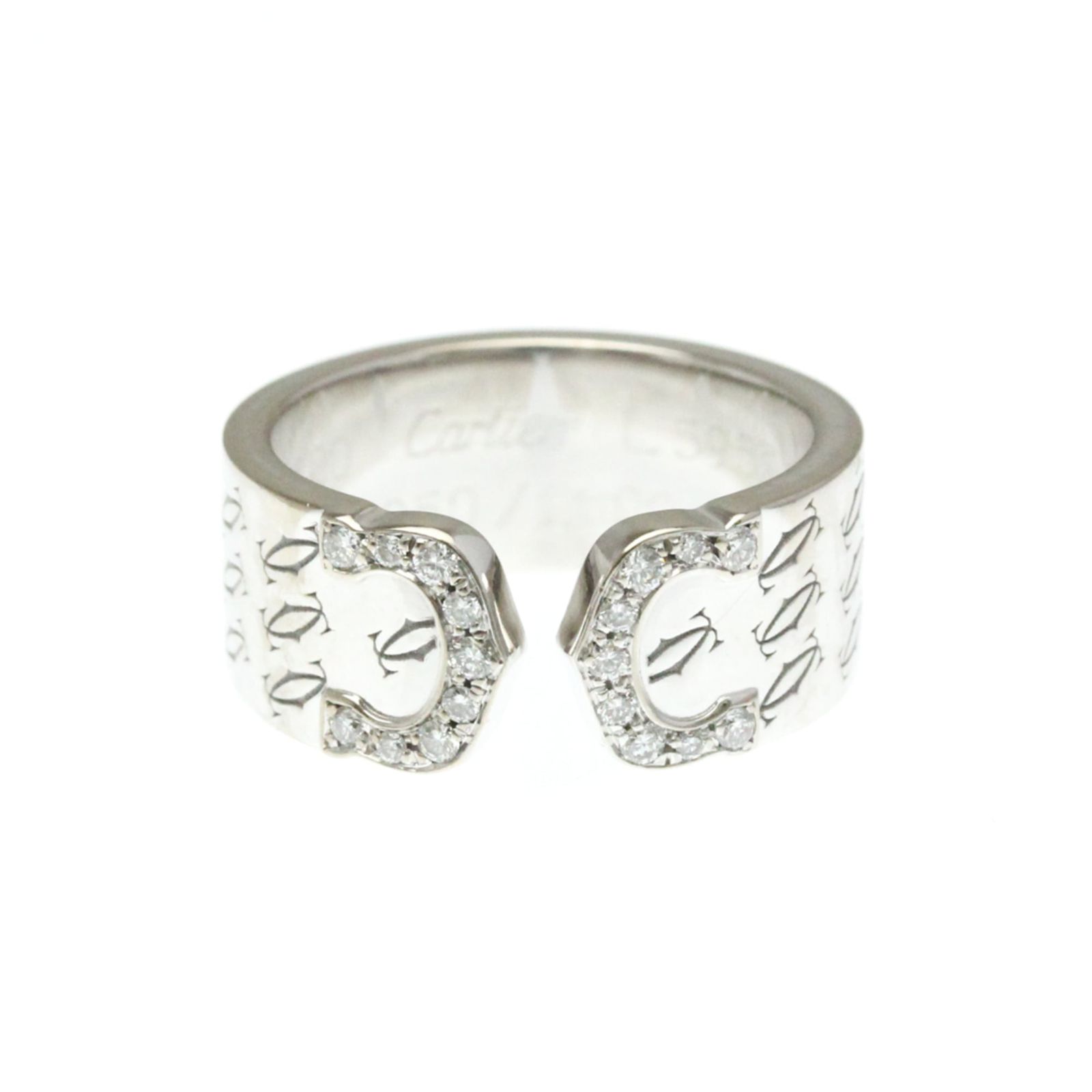 Cartier ダイヤモンド C2シルバーリング カルティエ(Cartier) C2 ダイヤモンド リング K18ホワイトゴールド