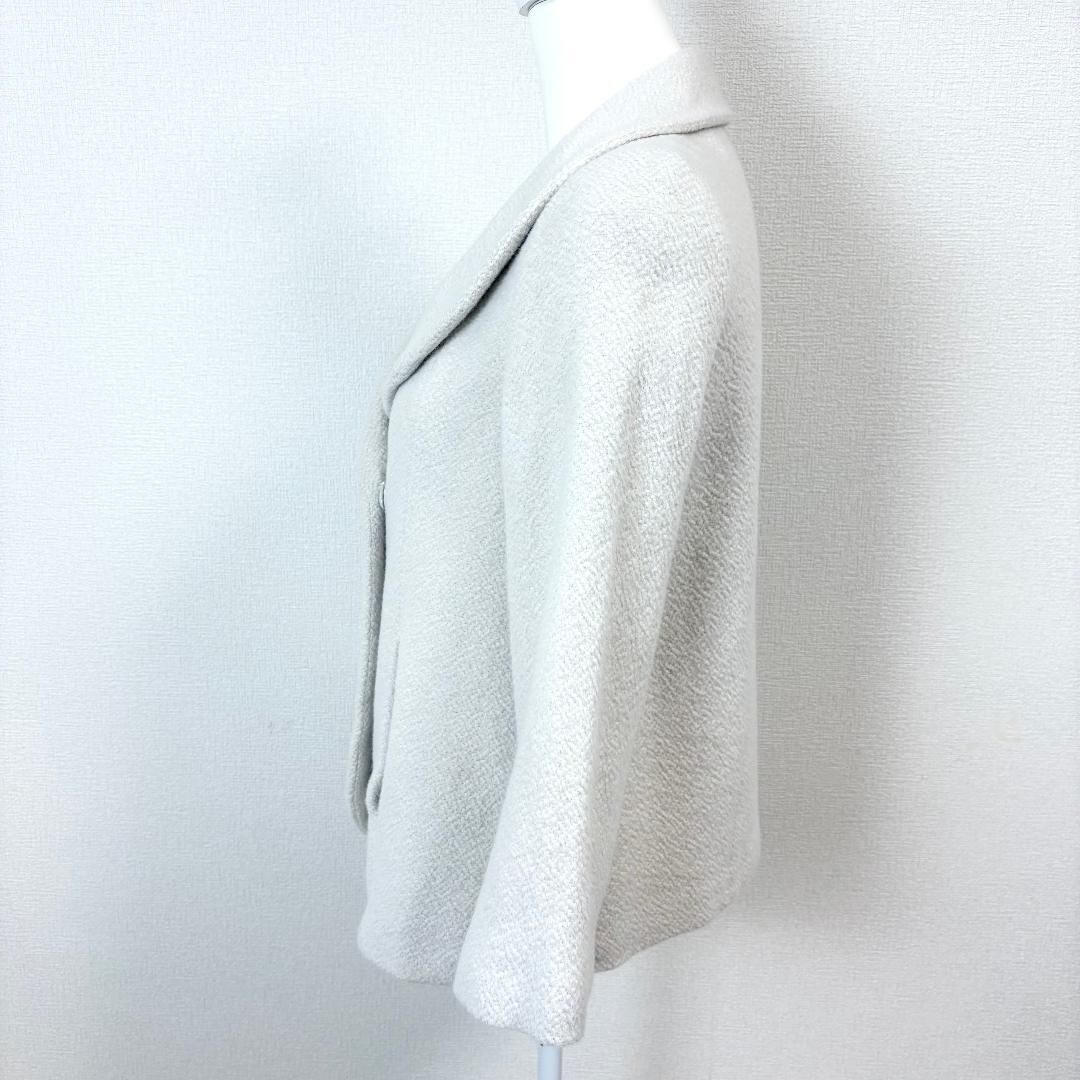 美品】 ANAYI ハーフコート アンゴラ×羊毛 38 オフホワイト - メルカリ 