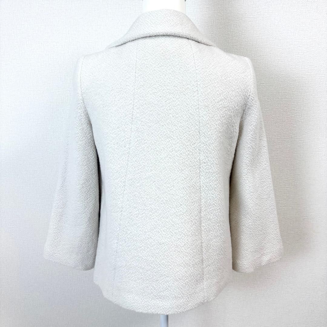 美品】 ANAYI ハーフコート アンゴラ×羊毛 38 オフホワイト - メルカリ 