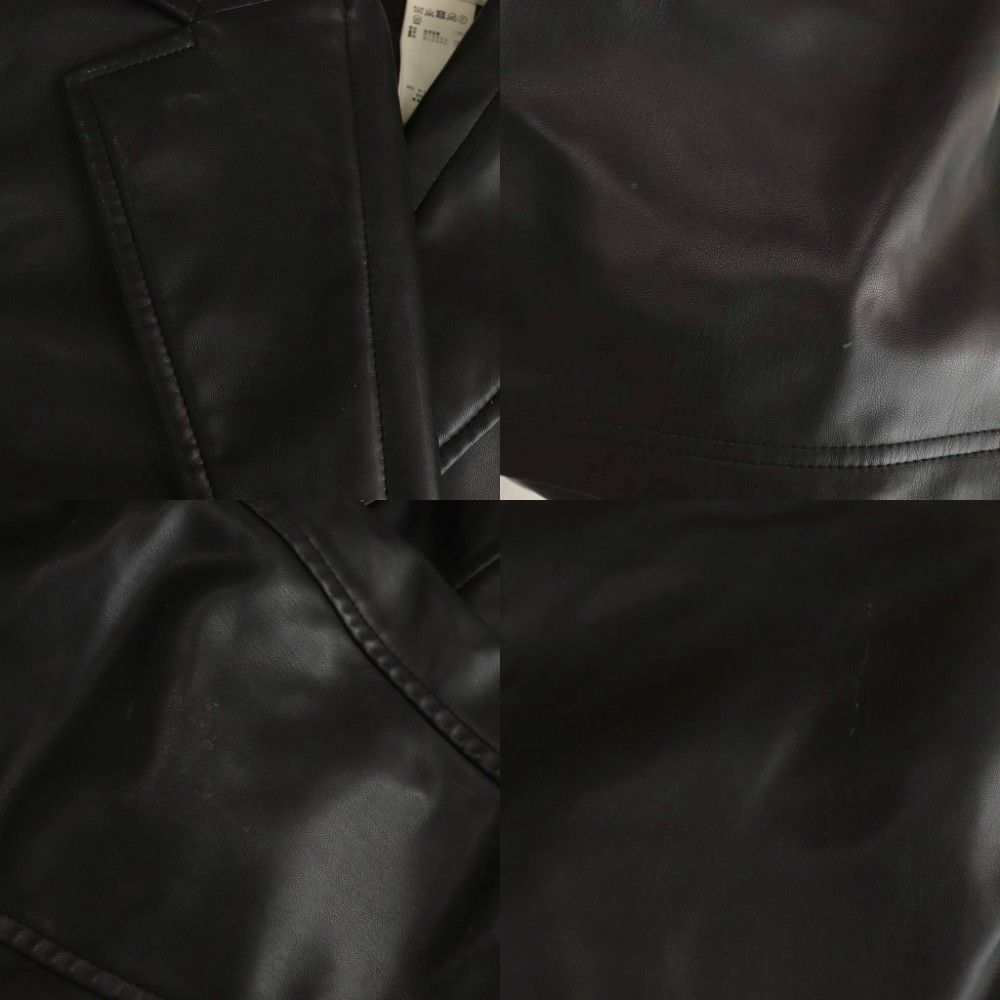 Ameri vintage ブラック ショート丈 レザージャケット 新品未使用 N.HOOLYWOOD for Ameri FAKE LEATHER JACKET