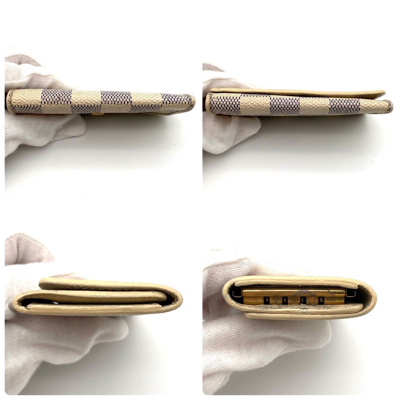 ルイヴィトン ダミエ アズール ミュルティクレ4 キーケース4連