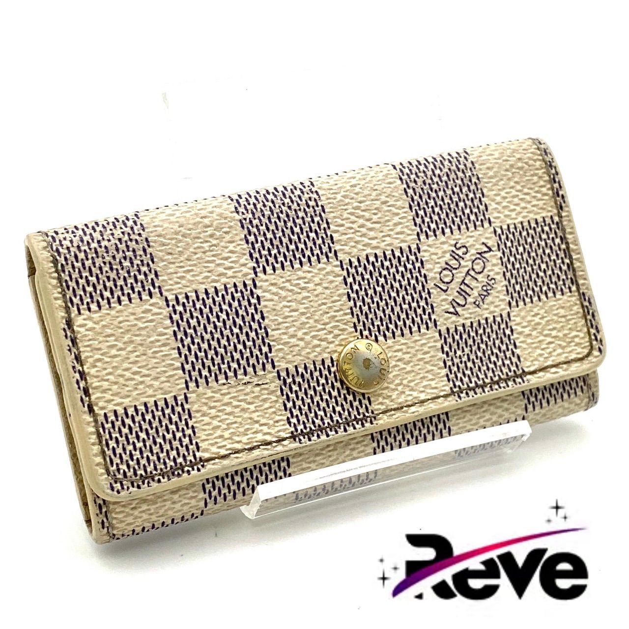 ルイヴィトン ダミエ アズール ミュルティクレ4 キーケース4連