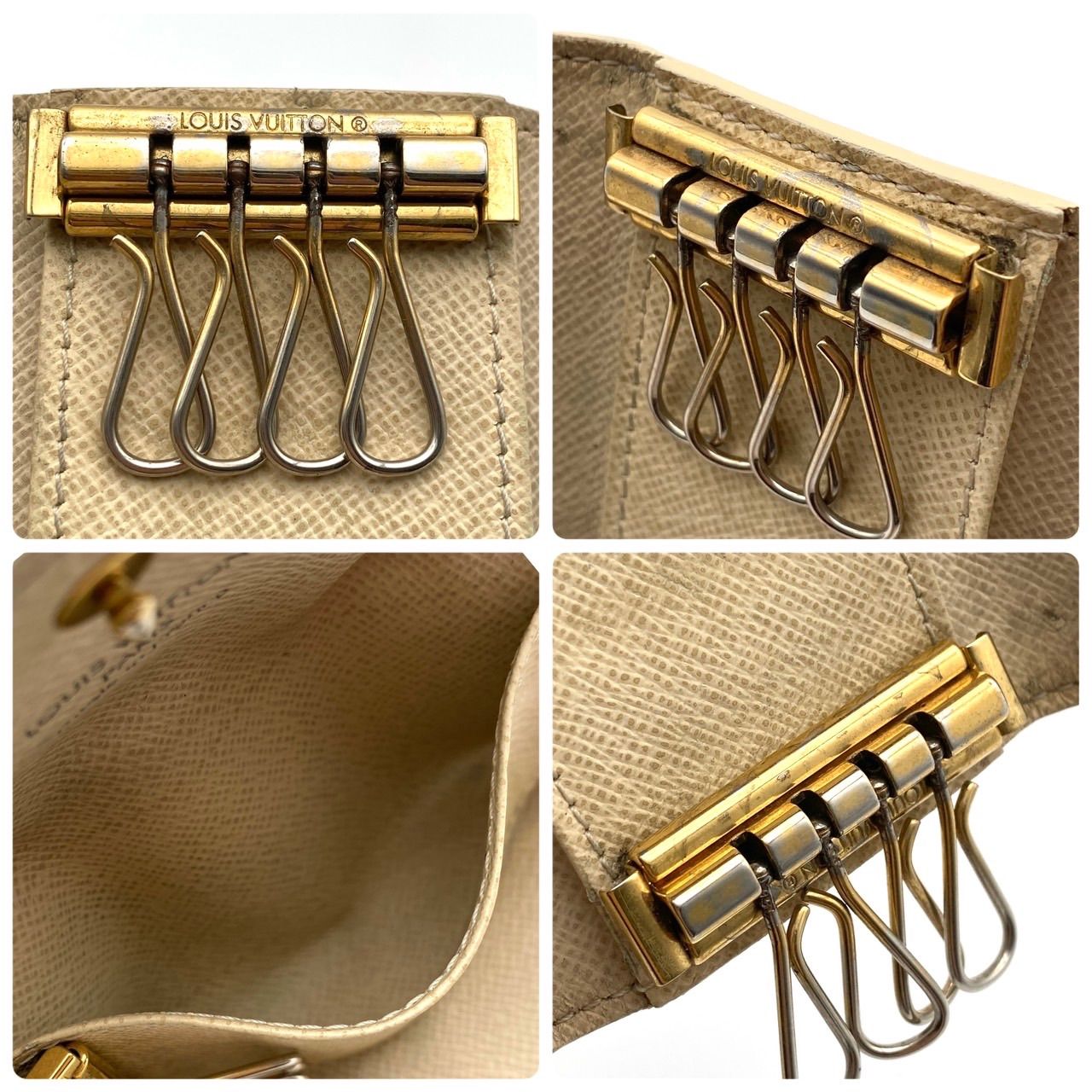 ルイヴィトン ダミエ アズール ミュルティクレ4 キーケース4連