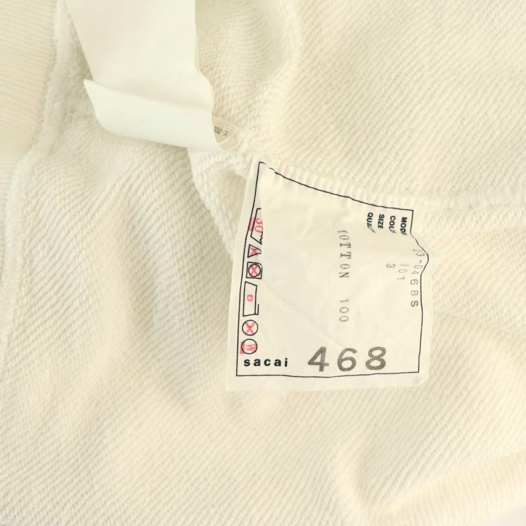 サカイ sacai ×Eric Haze プリントスウェット プルオーバー 長袖 3
