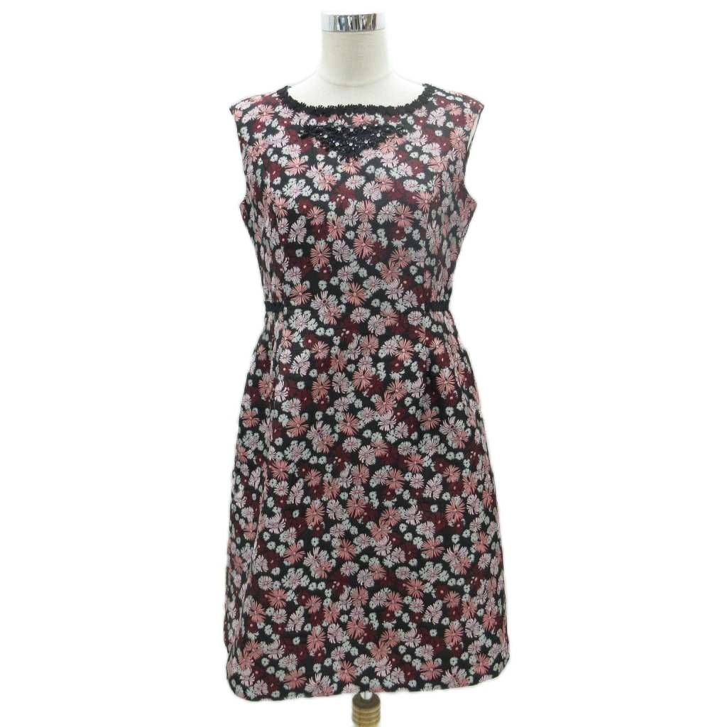 スーパービューティ Super Beauty ワンピース 42 XL マルチカラー 黒