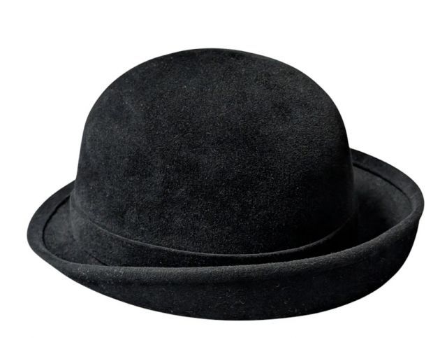 【新品未使用】HERMES フェルトハット 黒 美品 エルメス 帽子 セリエ フェルト 58 ブラック 黒 ハット MOTSCH