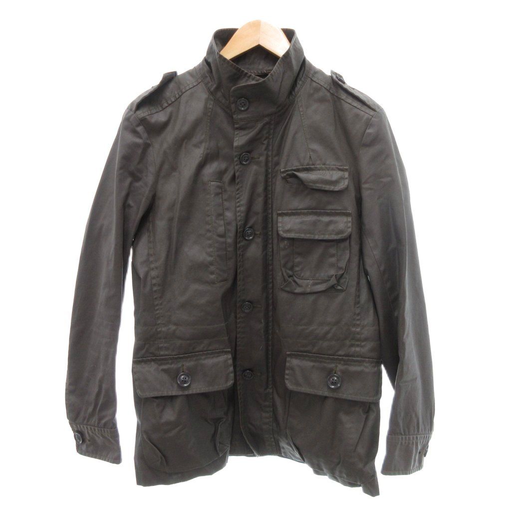 ユニクロ UNIQLO COATED CLOTHコーティングジップアップジャケット M