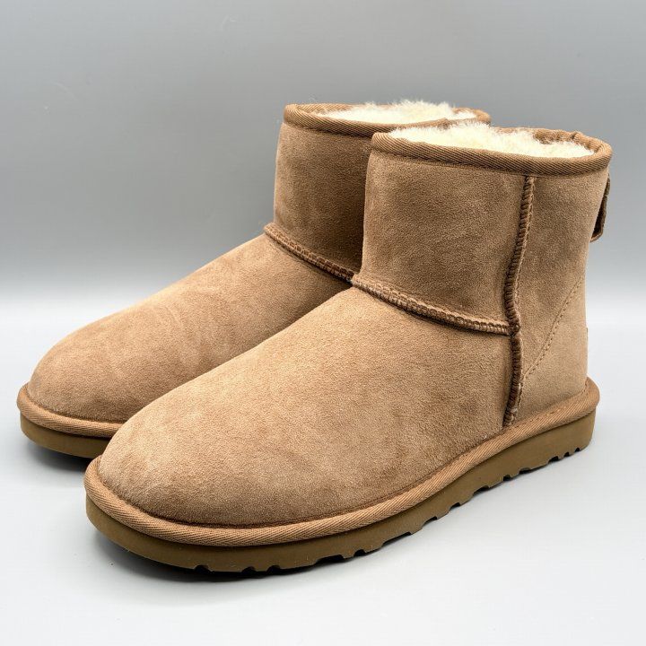 UGG ムートンブーツ チェスナット USA7/JP25cm クラシックミニII