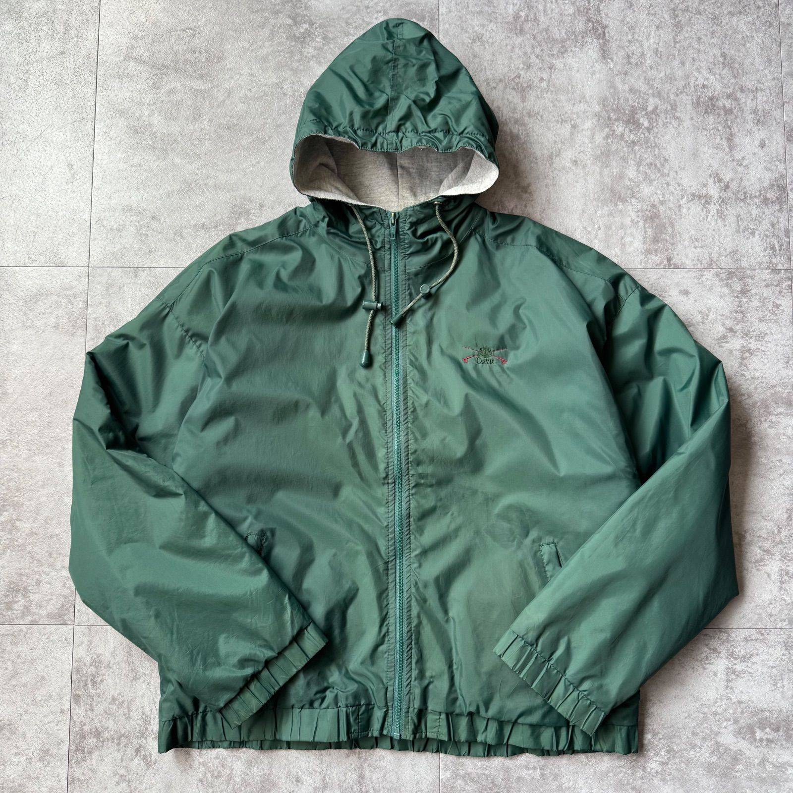 ORVISナイロンジャケットジップパーカー80s90sグリーンvintage古着 1990's 