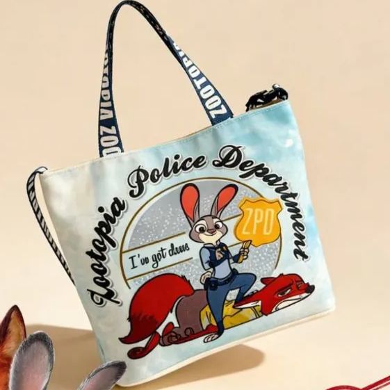 ズートピア ニック ジュディ トートバック 水色 バック キャラクター