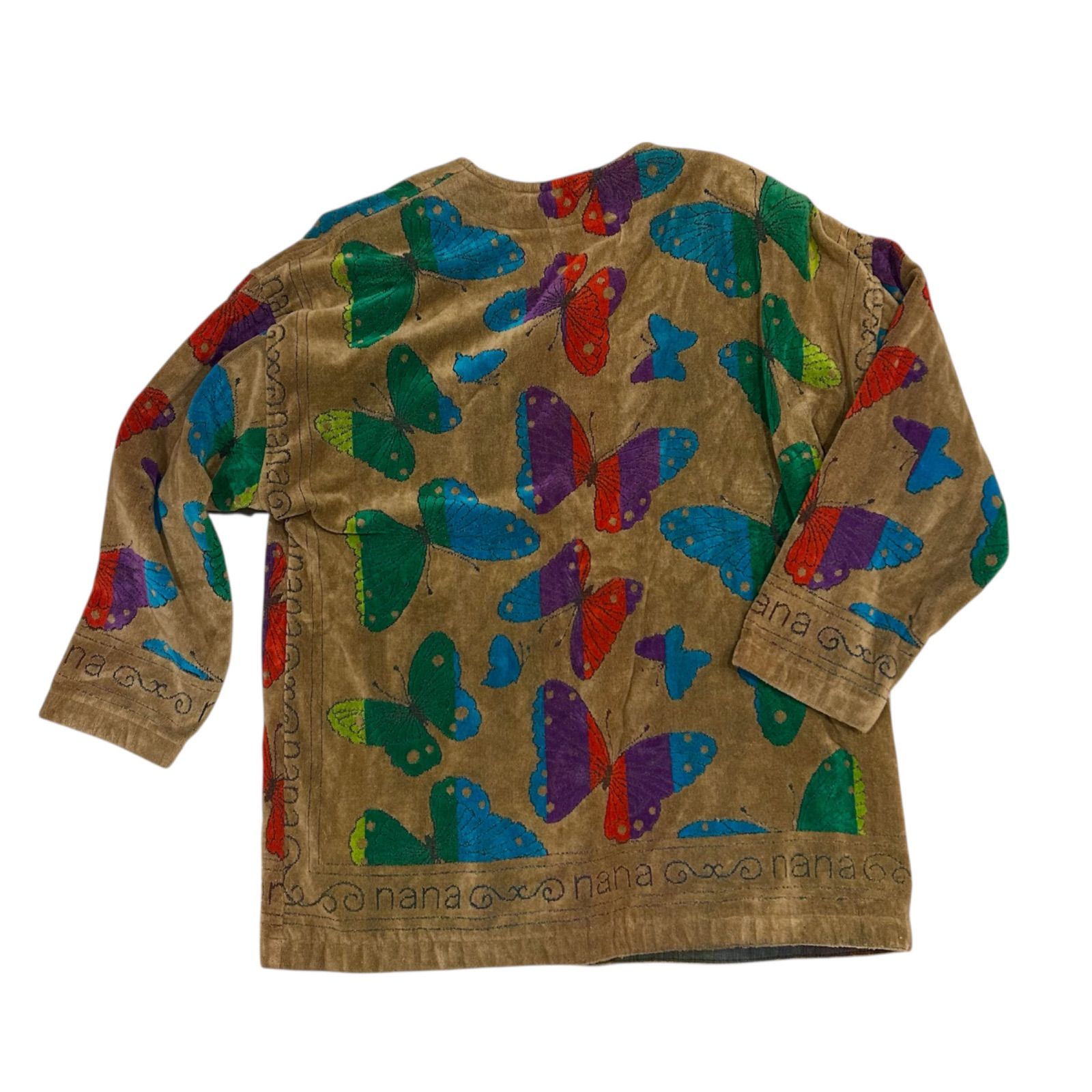 YOKOHAMA nana ハーフ ジャケット タオル生地 カラフル ガウン ノー