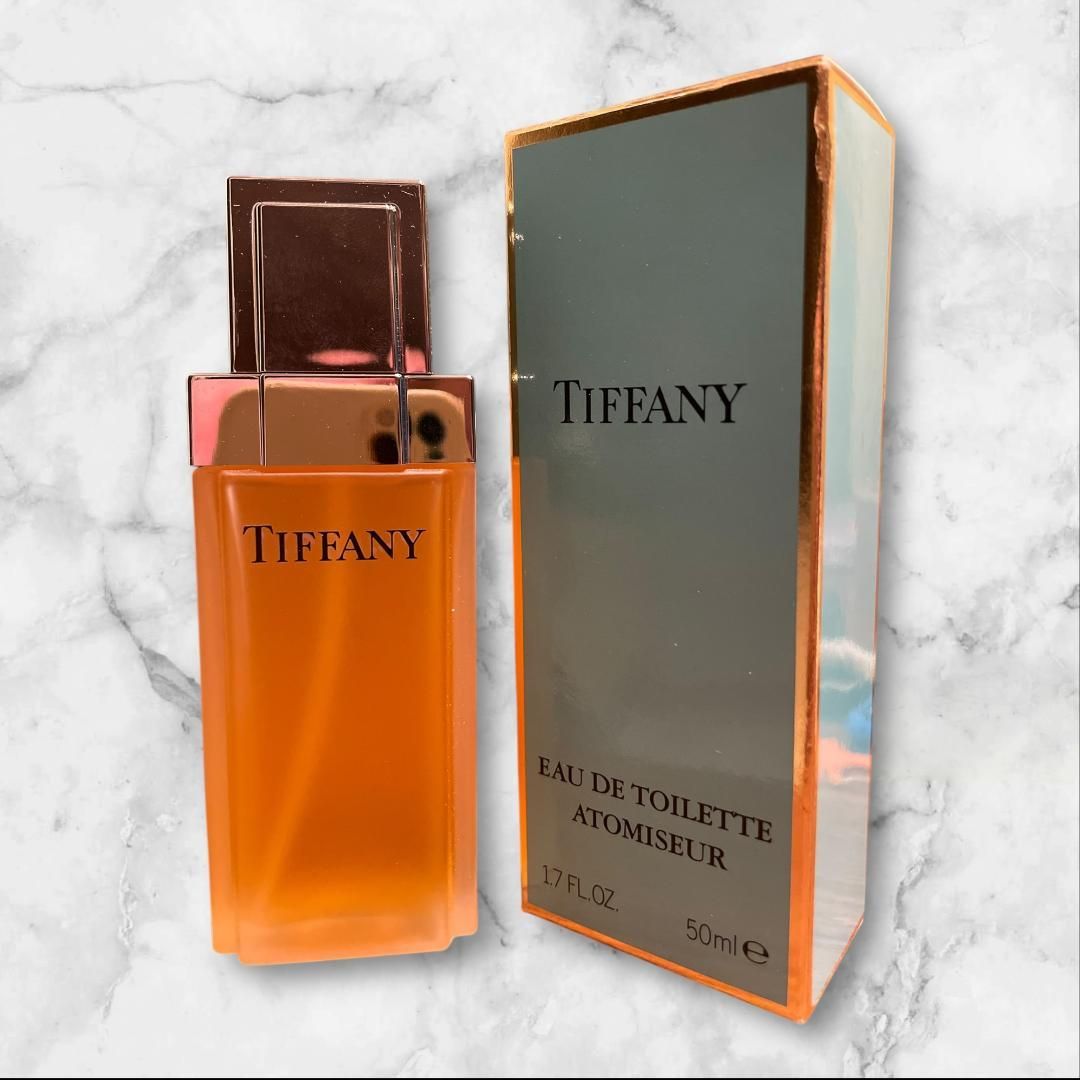 初期デザイン・廃盤品　ティファニー オードトワレ 50ml 香水 すりガラス♡ Tiffany & Co. オードトワレ 50ml 香水 箱付き ヴィンテージ - メルカリ