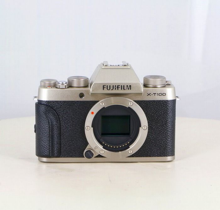 中古】(フジフイルム) FUJIFILM X-T100 シャンパンゴールド ボディ