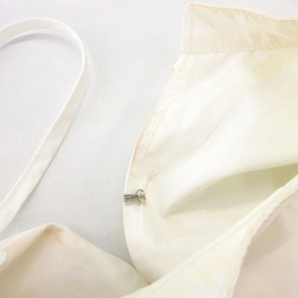 ELLIE ブラウス シャツ F 白 ホワイト スタンドカラー リボンタイ