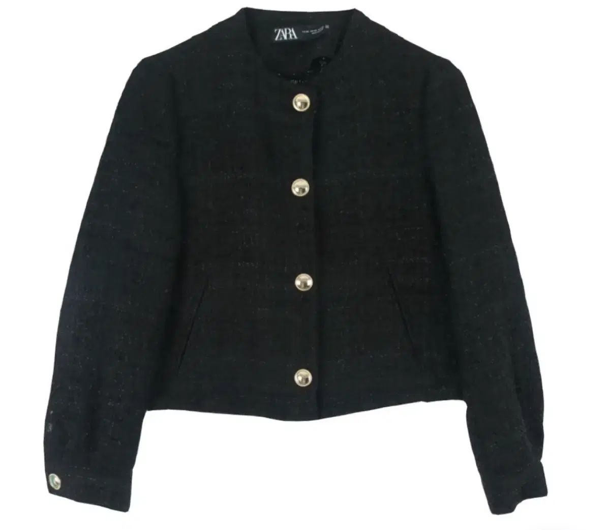 スクエアラインツイードジャケット⌘ブラックXS ツイード ジャケット | SALE Hidden | ケイト・スペードニューヨーク