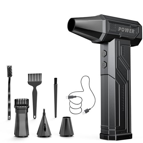 日本 エアダスター 電動ブロワー ブロアー 洗車 超強力 10000 mAh 120 m|sな風速 4段階風量調整 USB-C充電式 LEDライト PC掃除|空気入れ コードレス 収納袋付き 日本語取扱説明書 99311 d 61