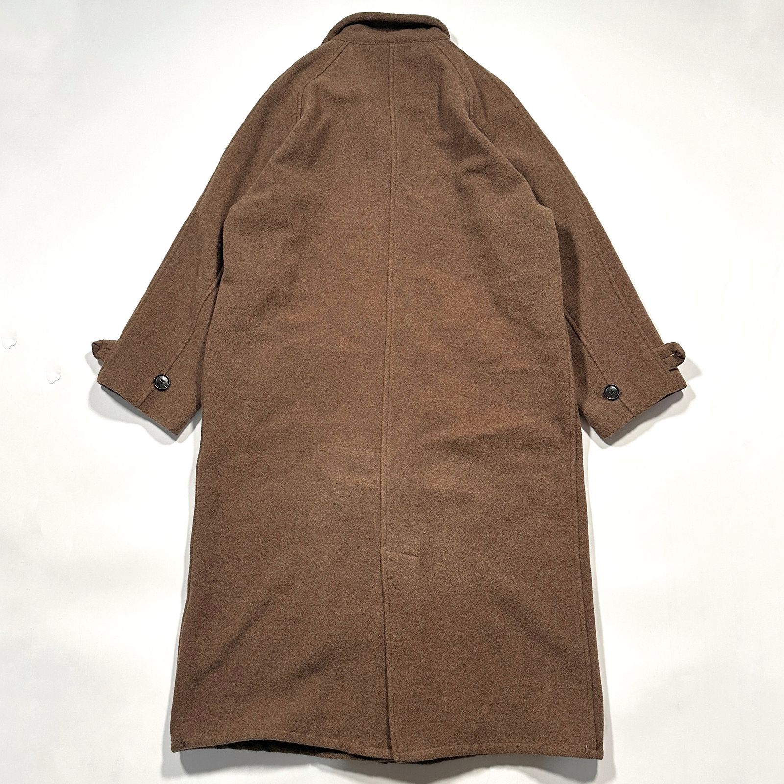 TODAYFUL ラグランウールコート　38 ブラウン　ロングコート 美品】TODAYFUL トゥデイフルウール ラグランロングコート ブラウン 38
