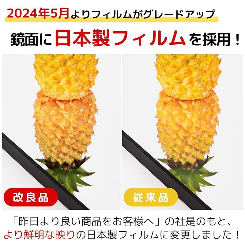 従来フィルムをグレードアップし より鮮明でクリアな映りに