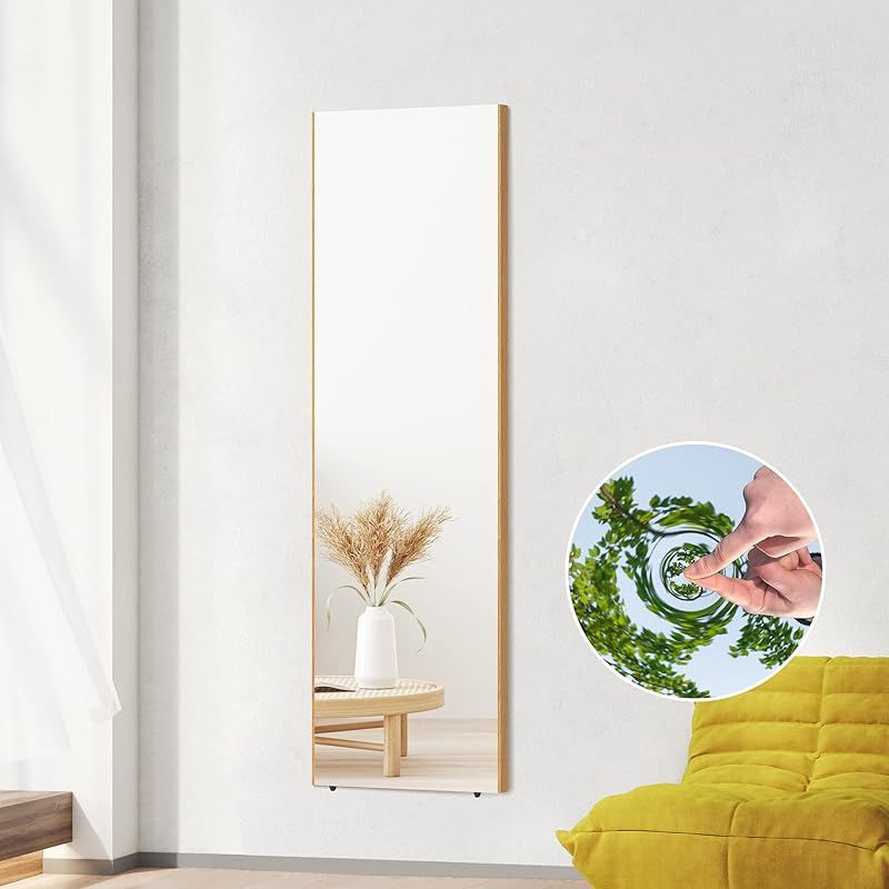 Brisafe 割れない鏡 割れないミラー 幅40 高さ155 cm フィルムミラー 防犯ミラー 曇り止め 姿見 全身 超軽量 壁掛け 立て掛け ダンス練習 ヨガ 自宅トレーニング用 盗難防止 万引き防止 フィットネスミラー 玄関 学校駐車場 出入口 ホームジム