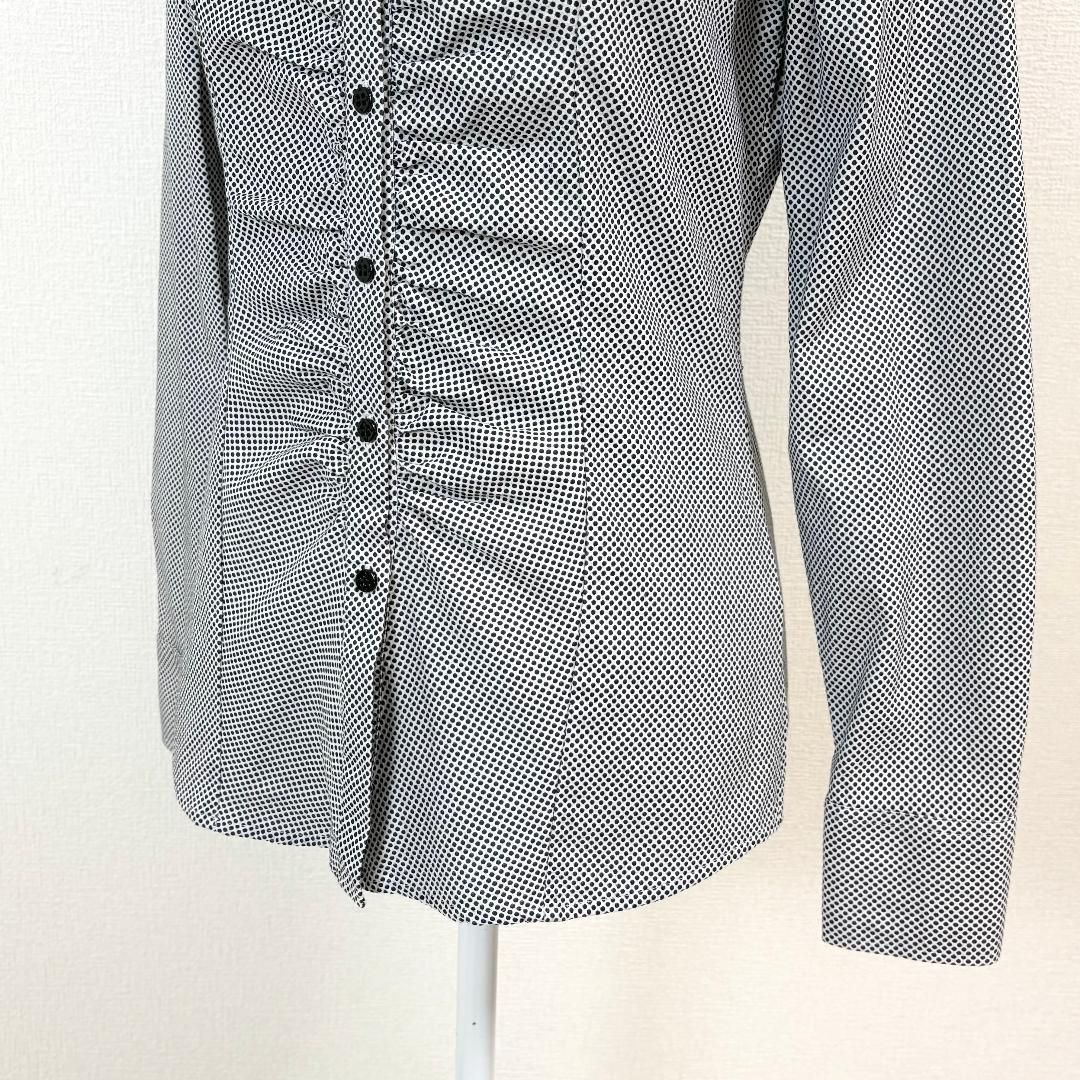 美品】 NARACAMICIE 長袖ブラウス フロントシャギー 1 グレー - メルカリ