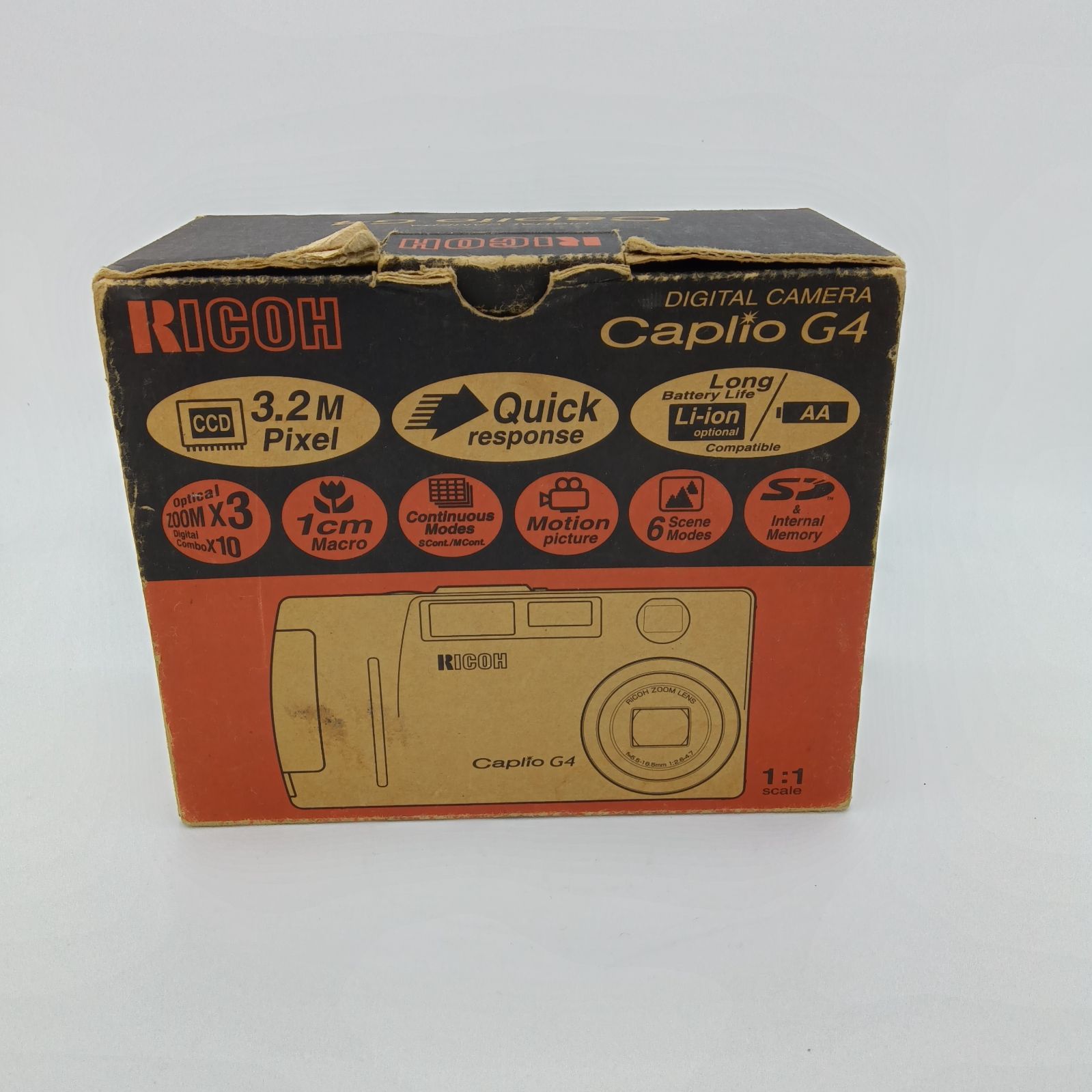 ジャンク】リコー RICOH Caplio G4 3.2M Pixel 通電不可 電池室腐食