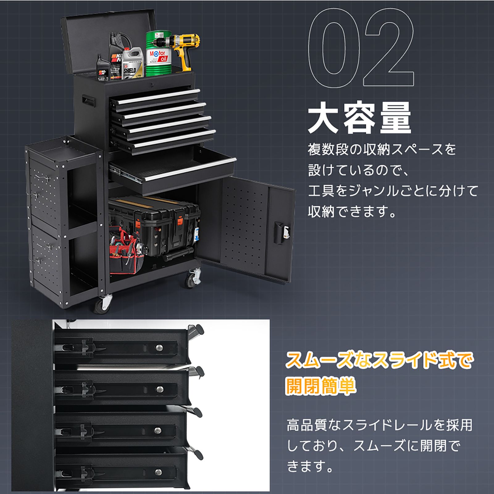 スチール ローラーキャビネットハンドル