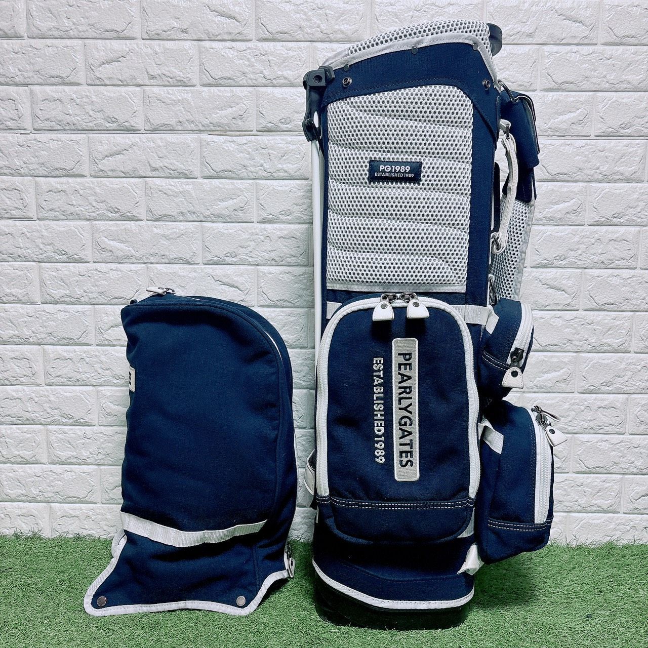 キャディバッグ PEARLY GATES パーリーゲイツ ペールカラー スタンドキャディバッグ CB スタンドタイプ 0533180500 ポケット取外し 着脱