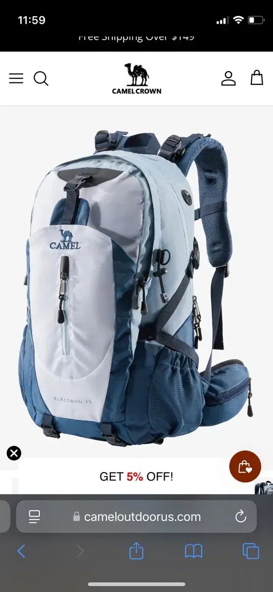 キャメル エレクトロン 40 L 登山バッグ