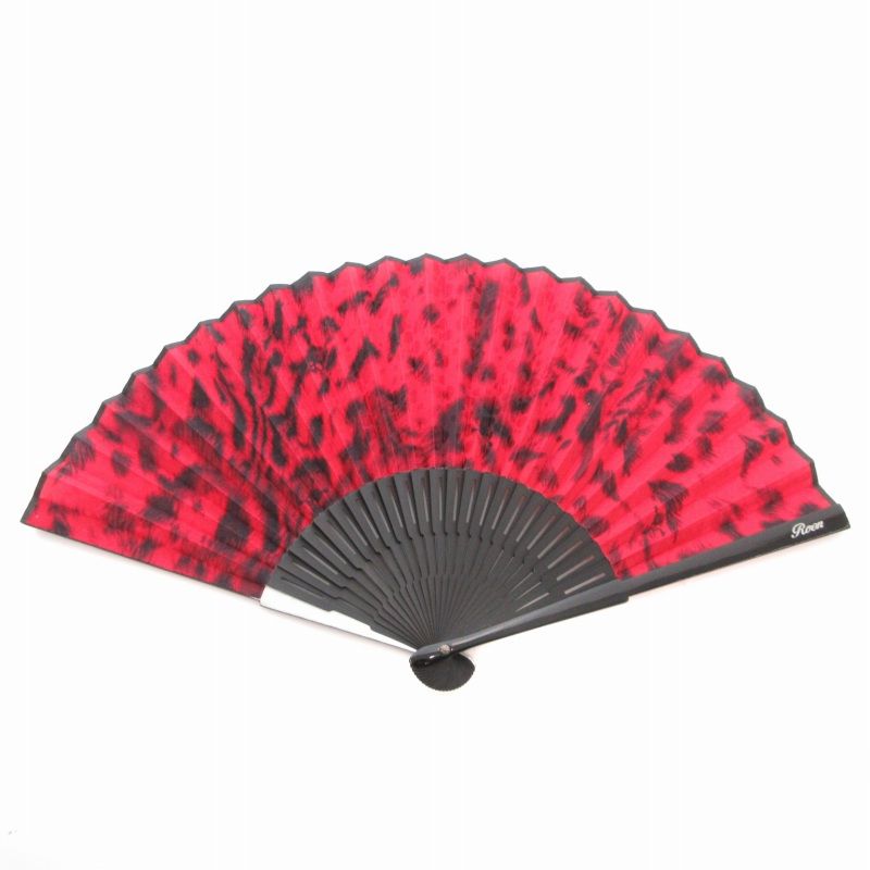 ロエン Roen 2 ×白竹堂 コラボ 扇子 ヒョウ柄スカルセット レオパード