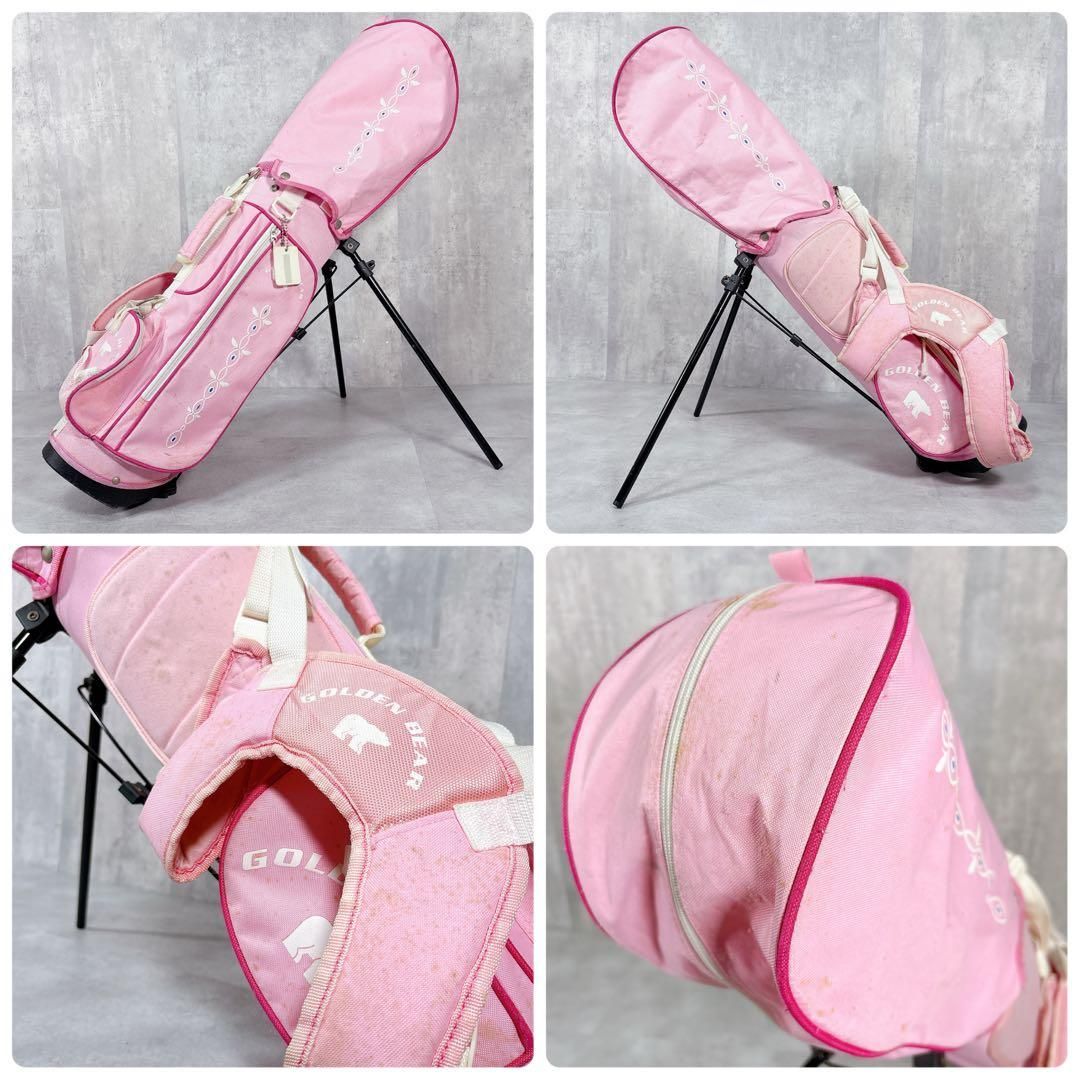 V963 ゴールデンベア ゴルフクラブ ジュニア セット ピンク ハート