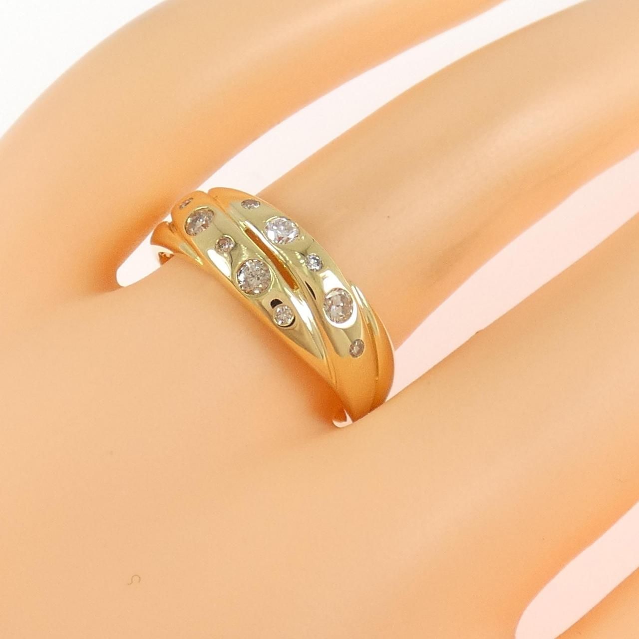 K18YG ダイヤモンド リング 0.29CT - メルカリ