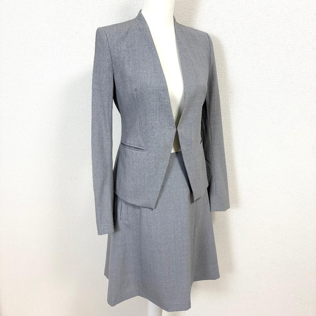 Theory セオリー　ライトグレー スカートスーツ　サイドベンツ Theory セオリー ライトグレー スカートスーツ サイドベンツ Theory