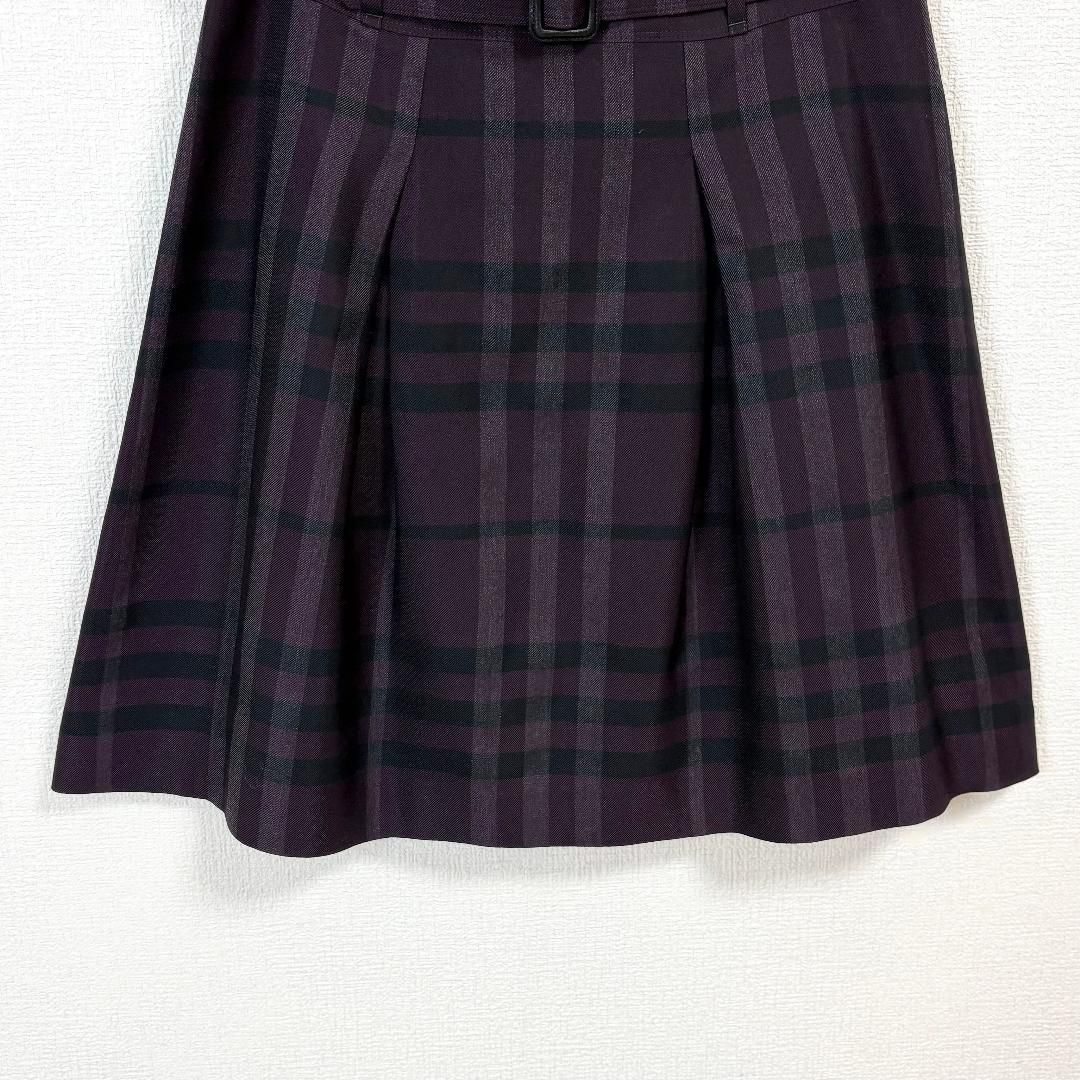 美品 Burberry London ノバチェック 膝丈プリーツスカート 38 - メルカリ